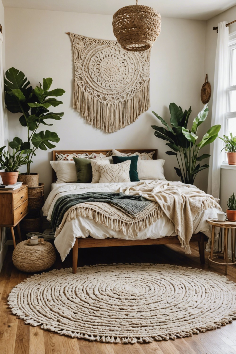Shag Rug In Earthy Tones
