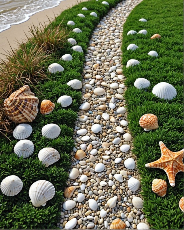 Shell Path with Coastal Charm