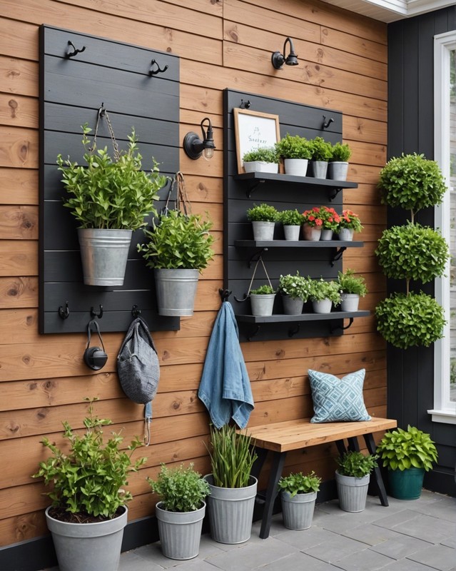 Shiplap Wall with Hooks
