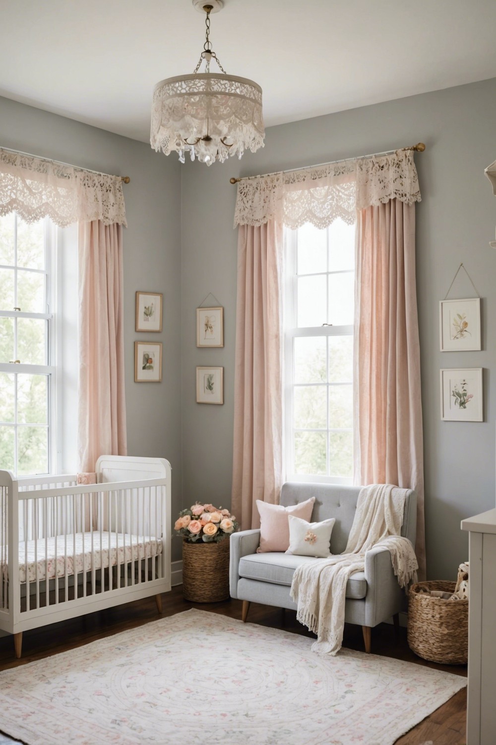 Soft Gray and Blush Romance