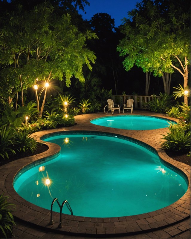 Solar-Powered Pool Lights