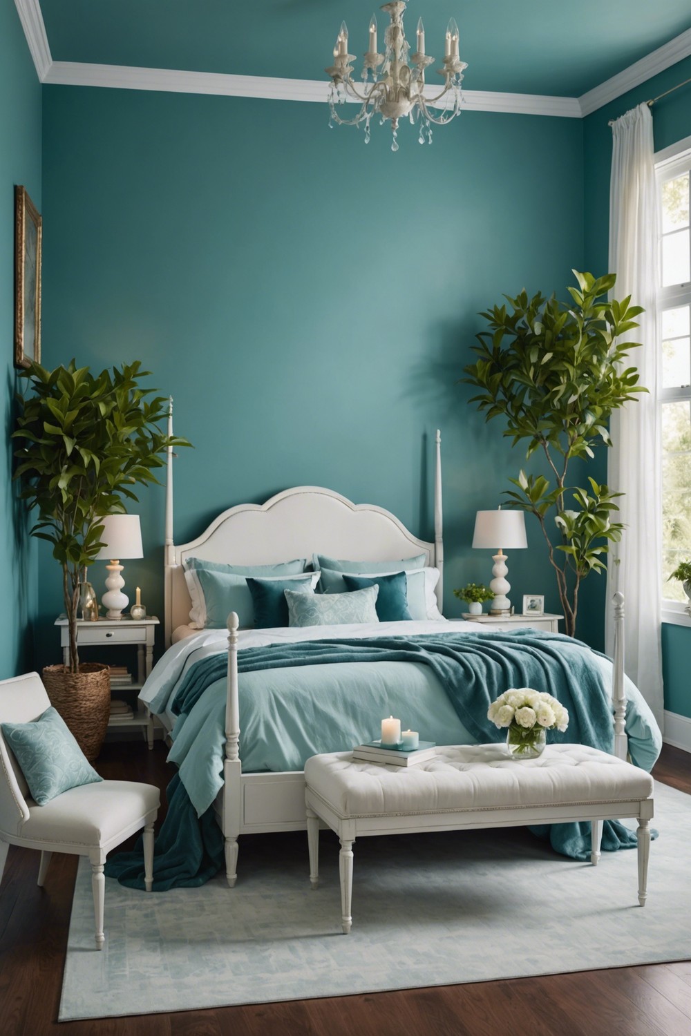 Spa-Like Retreat: Teal with Soft Blues