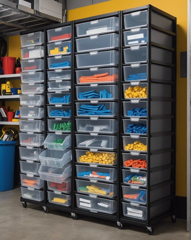 Stackable clear bins