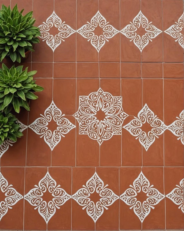 Stenciled Tile