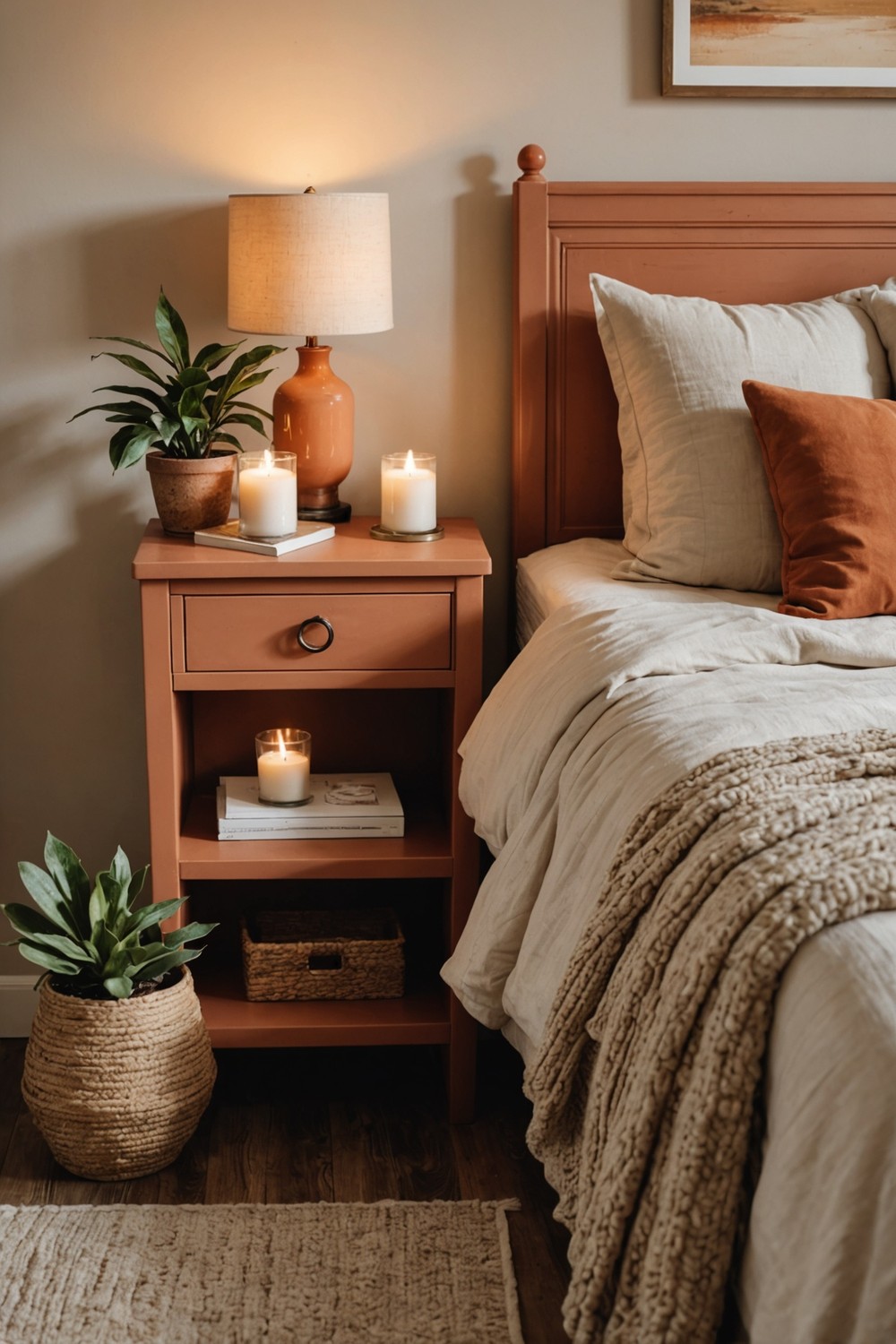Sun-Kissed Terracotta Bedside Tables