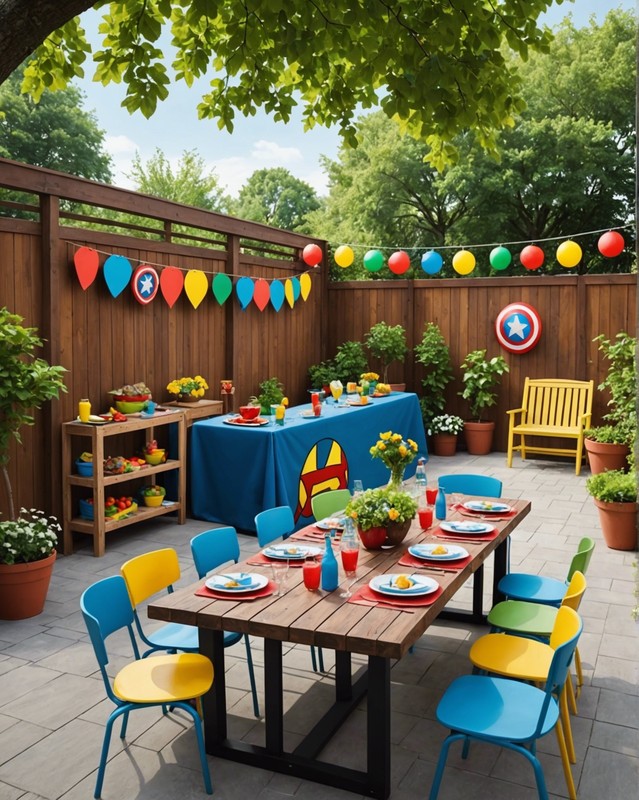 Superhero Training Course and Dining Area