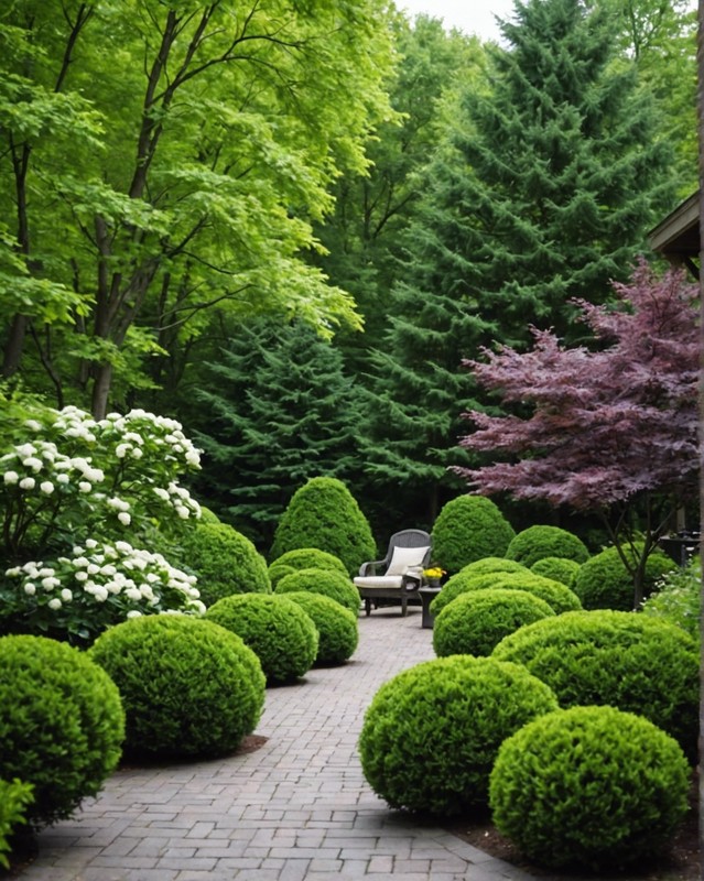 Tall Shrubs and Trees