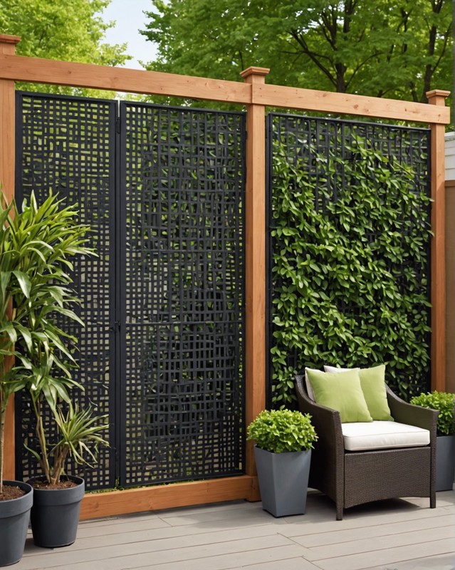 Temporary Privacy Screens
