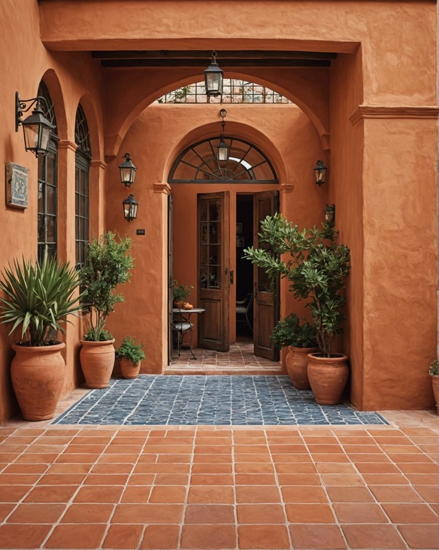 Terracotta Painted Tile