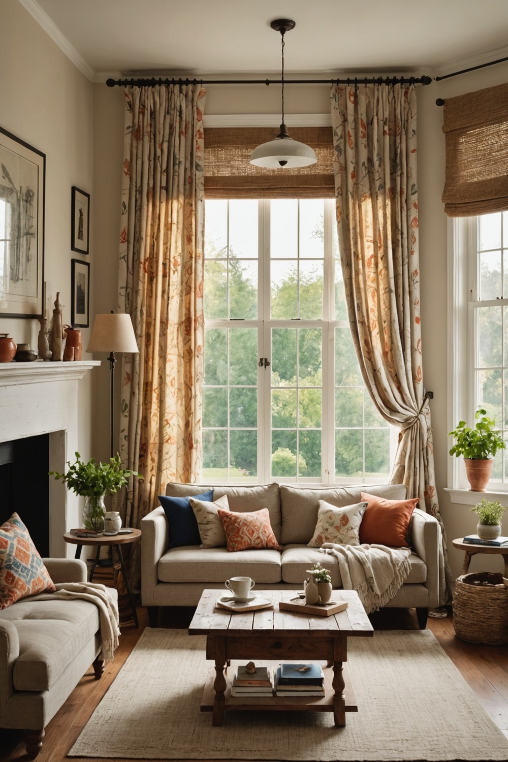 Tie-Up Curtains for a Casual Vibe