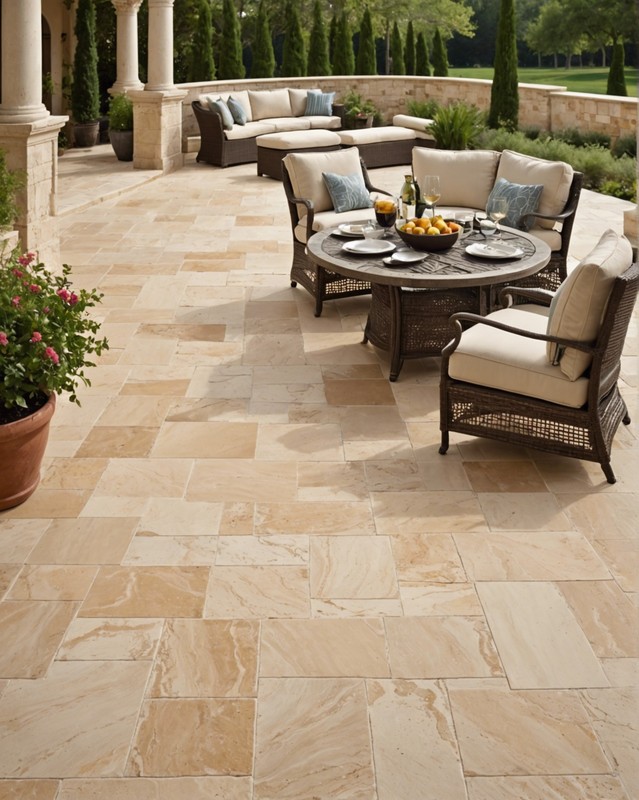 Travertine Tile in Classic Beige