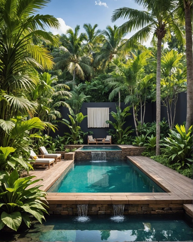 Tropical Oasis with Lush Landscaping
