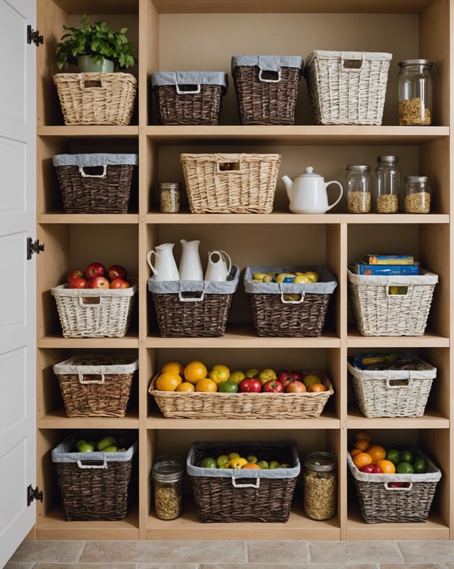 Under-the-shelf baskets