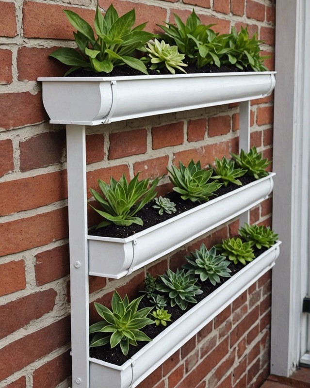Upcycled Rain Gutter Planter