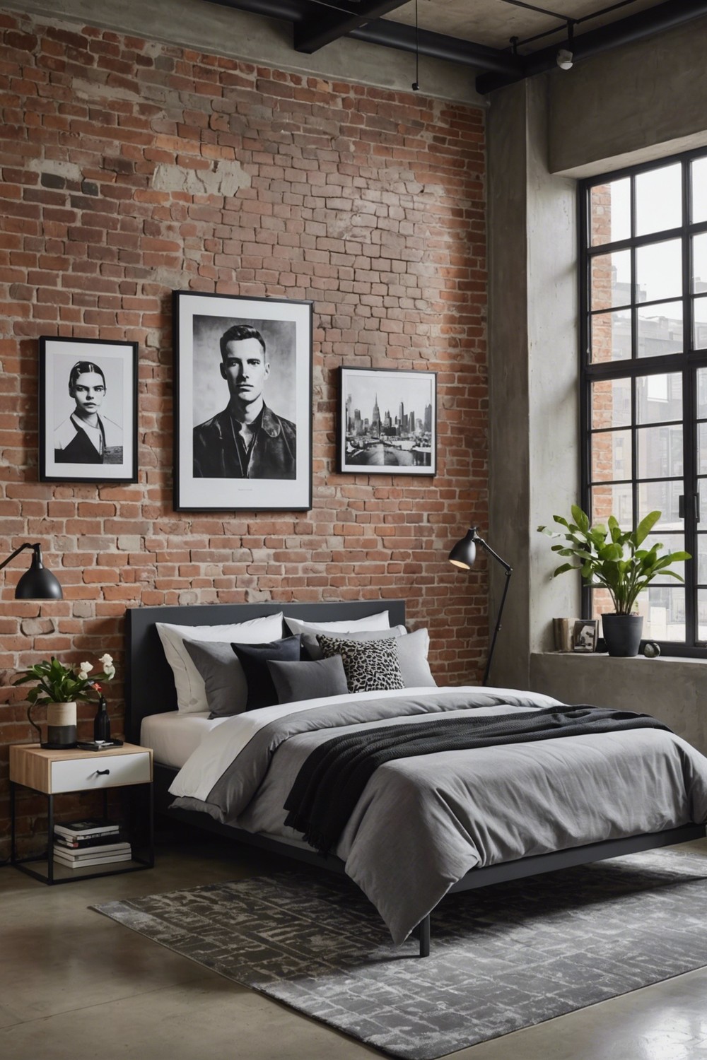 Urban Chic: Exposed Brick and Edgy Decor