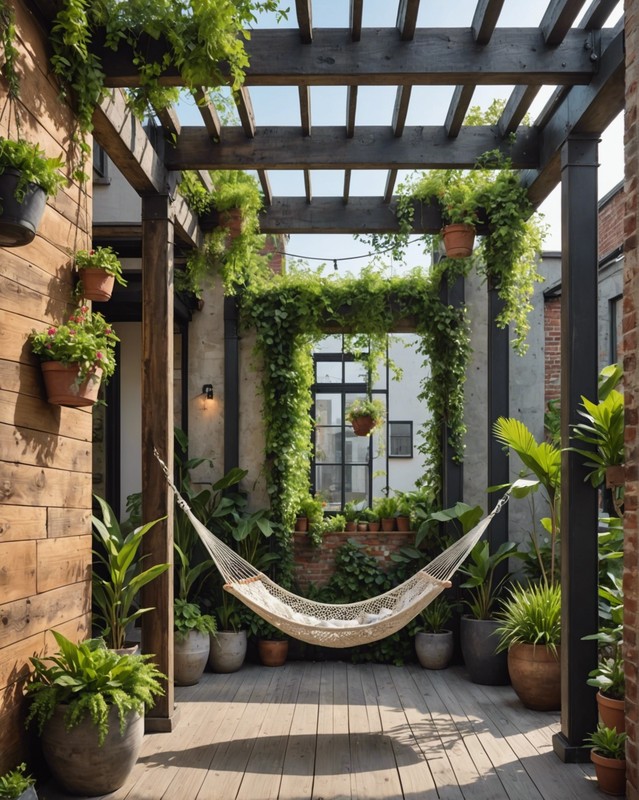 Urban Jungle Hammock with City Views