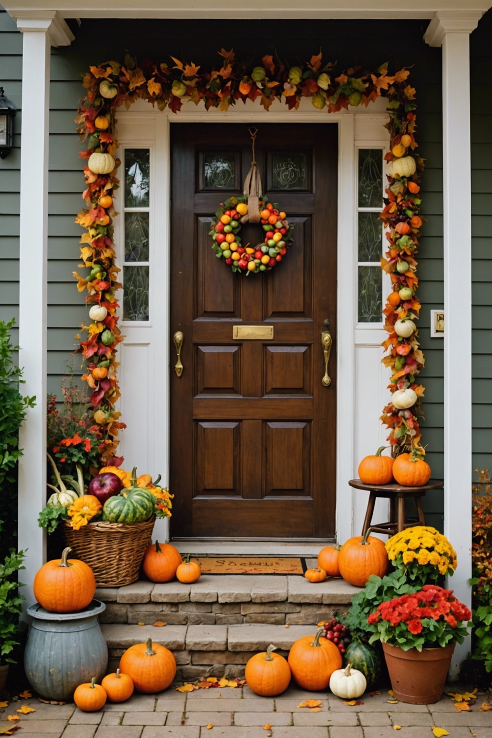 Use Fall Fruits and Vegetables as Decor