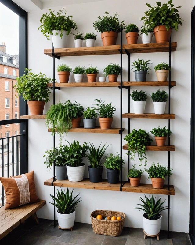 Utilize Wall Space with Shelves