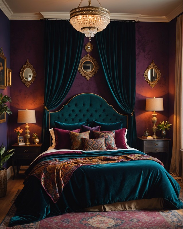 Velvet bedspread