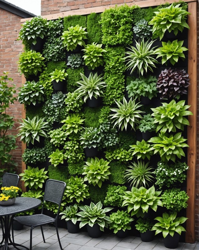 Vertical garden designed for patios.