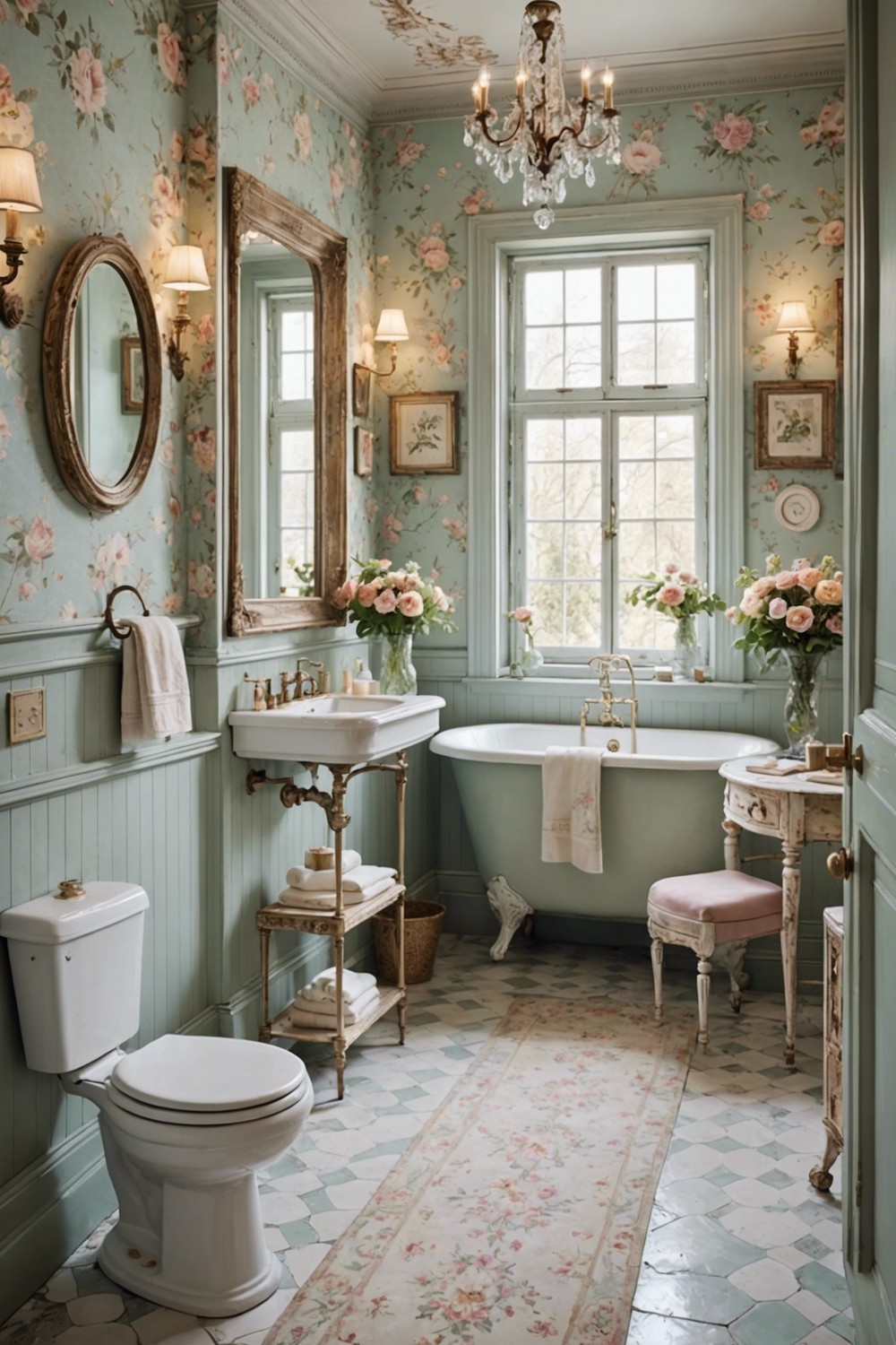 Vintage Chic: Distressed and Faded Floral Patterns for a Retro Look