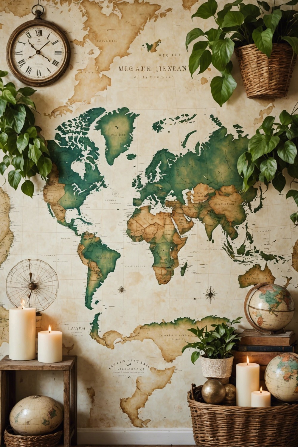 Vintage Map-Inspired Designs