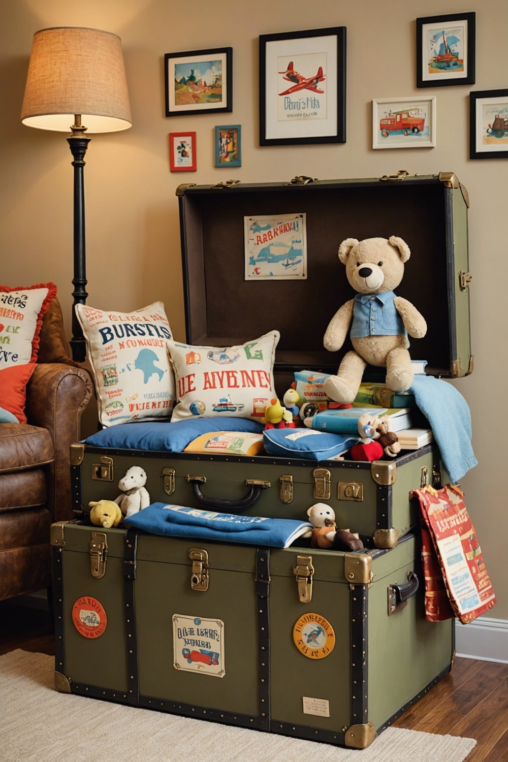 Vintage Travel Trunk Decor