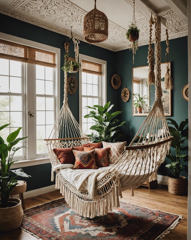Vintage Vibes: Repurpose a Macrame Hanging as a Hammock Holder