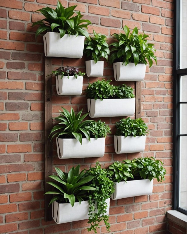 Wall-Mounted Fabric Planter