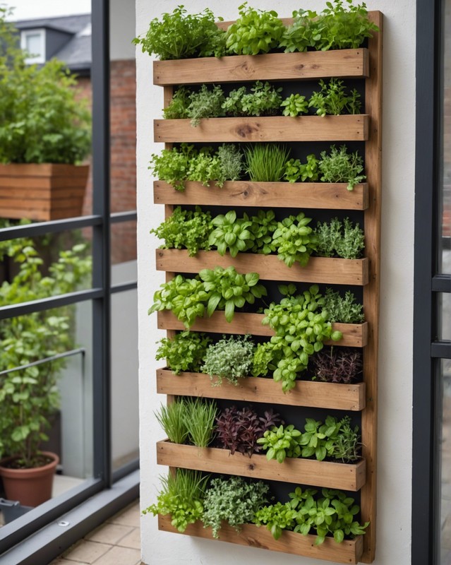 Wall-Mounted Herb Garden