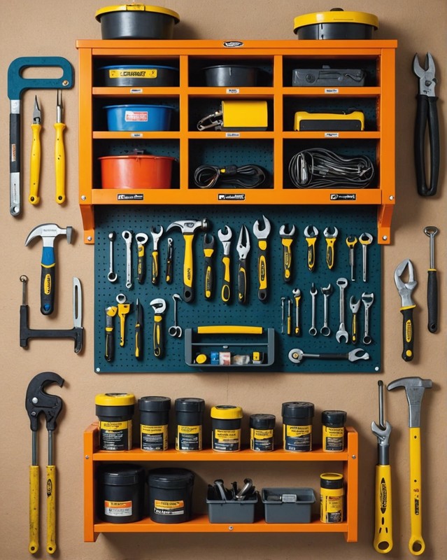 Wall-mounted tool rack