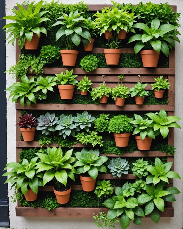 Wall hanging vertical garden