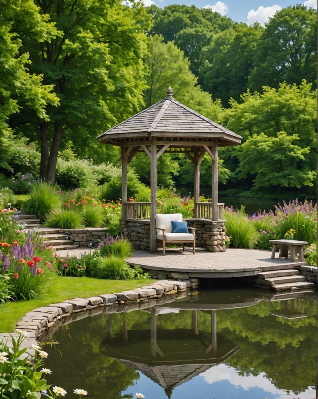 Water-Friendly Gazebo by the Pond