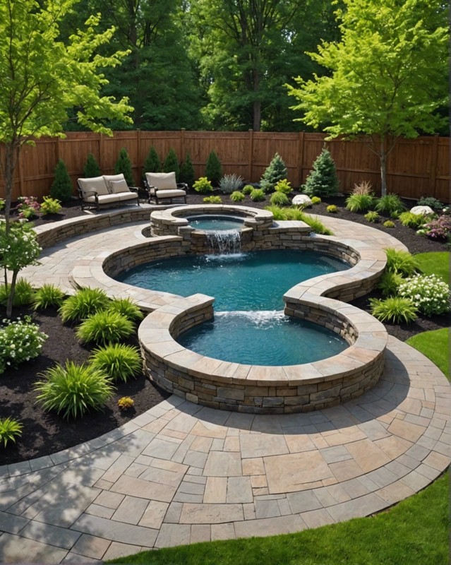 Waterfall-Inspired Curves with Textured Finish