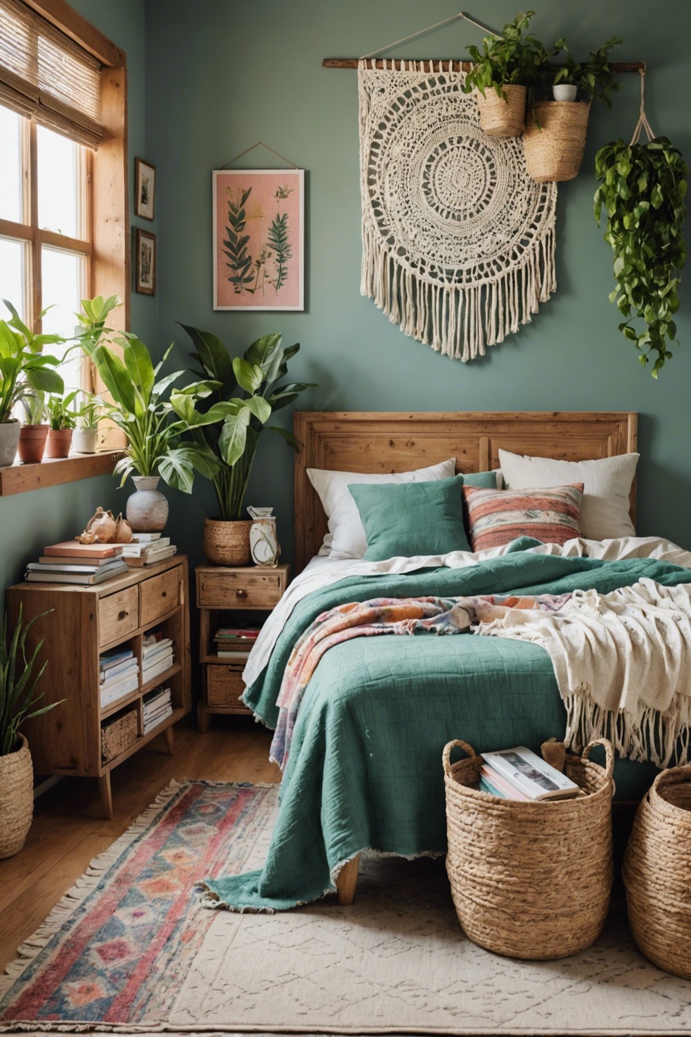 Whimsical Woven Baskets as Storage