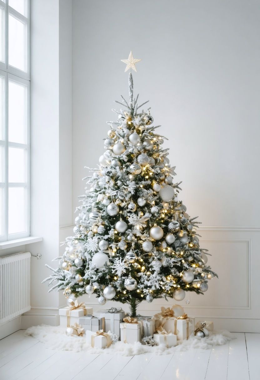 White Tree with a Monochromatic Color Palette