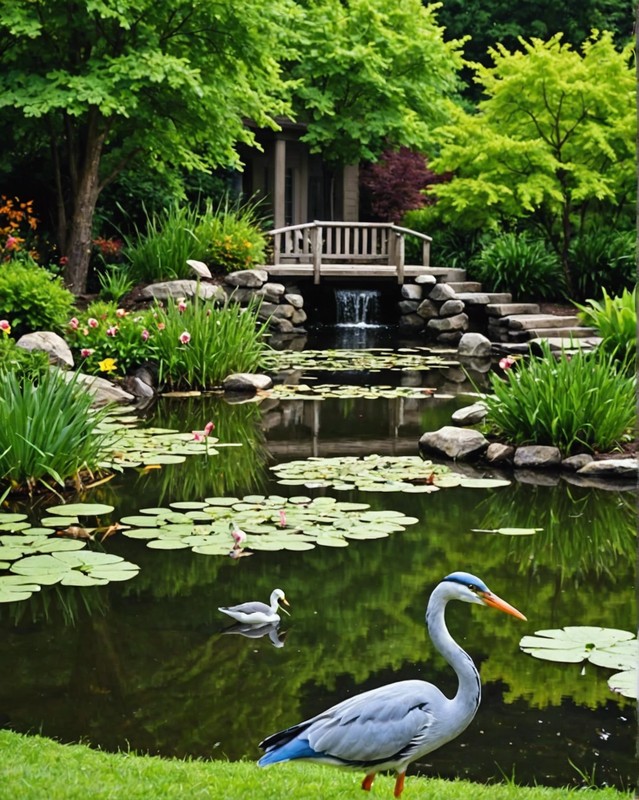 Wildlife Sanctuary Pond that attracts birds and other creatures