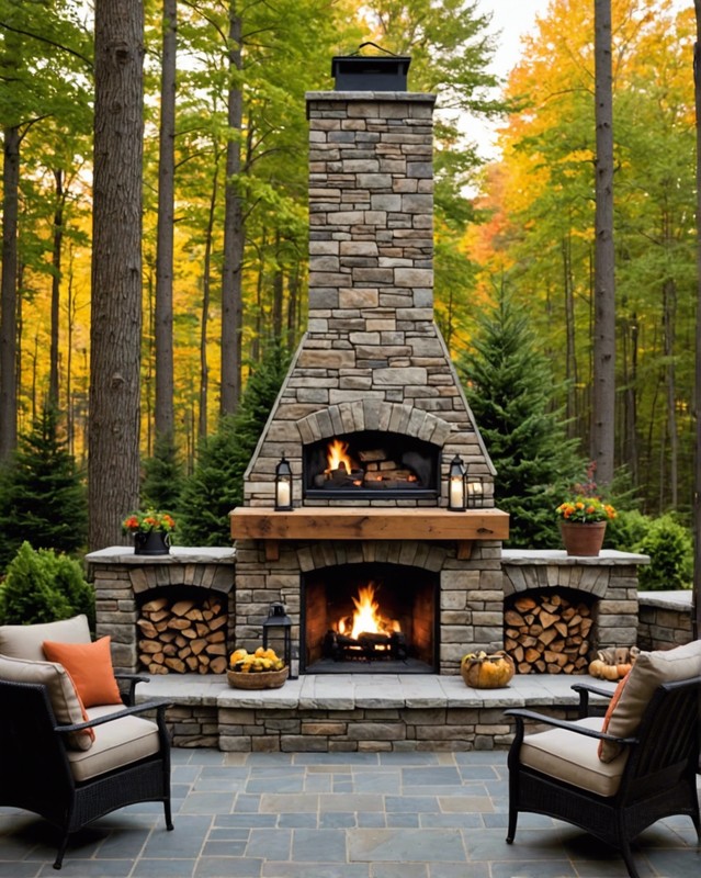 Wood-Burning Fireplace