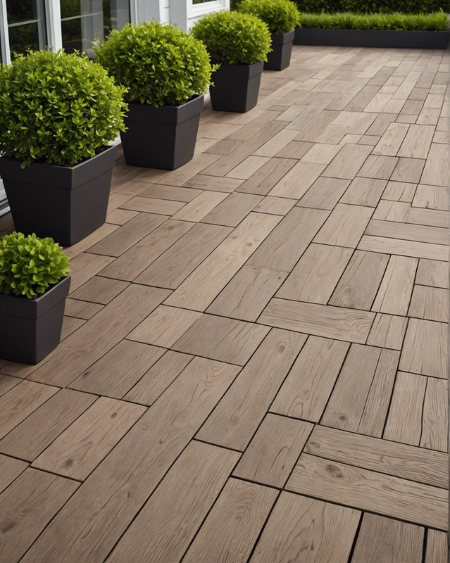 Wood-look tiles