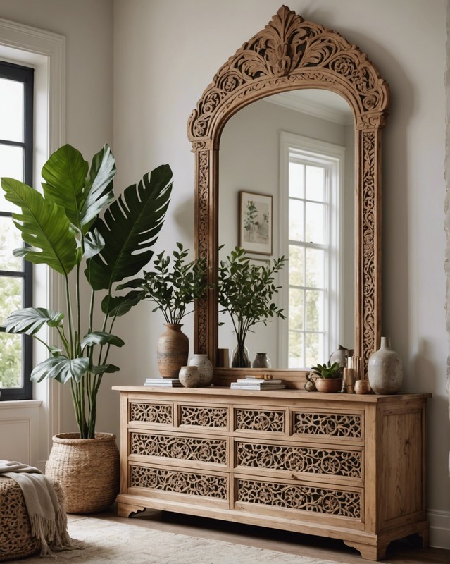 Wooden Statement Mirror