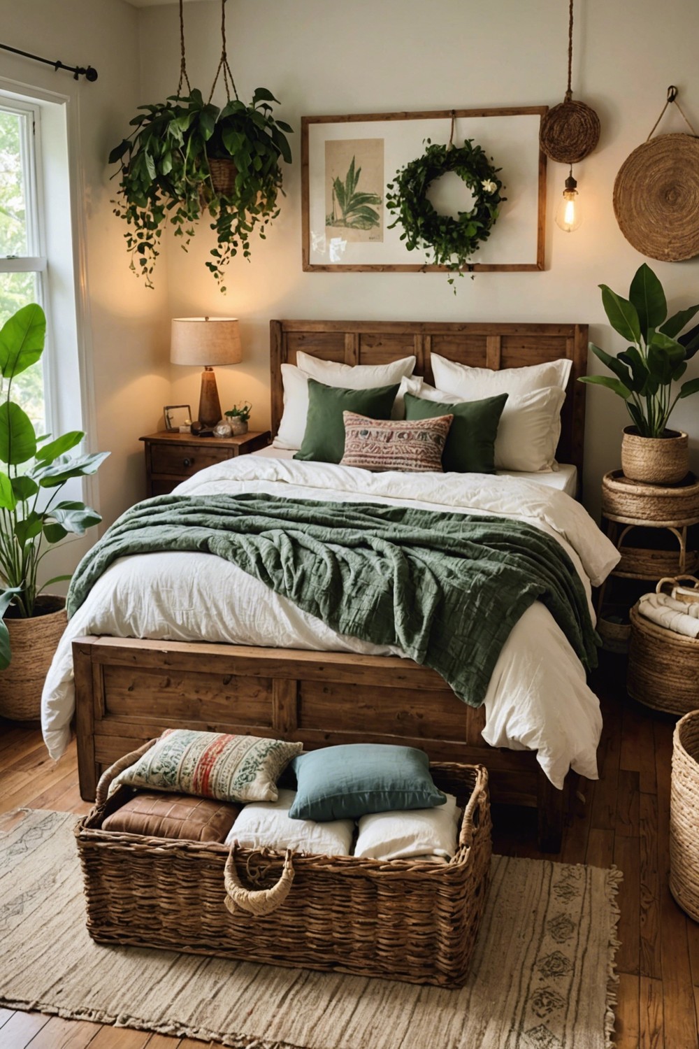 Woven Baskets as Under Bed Storage