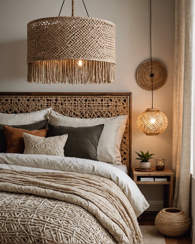 Woven lampshade