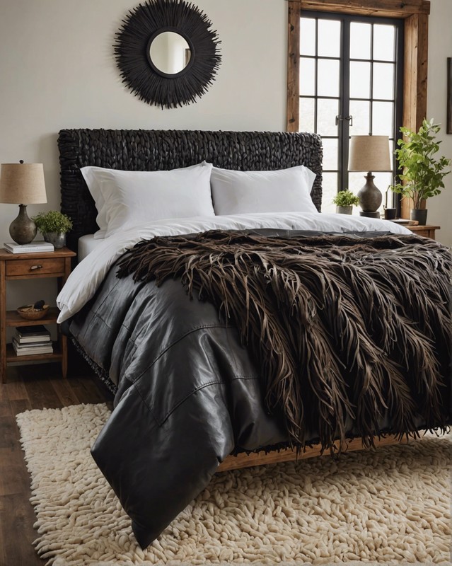 Woven Leather Headboard