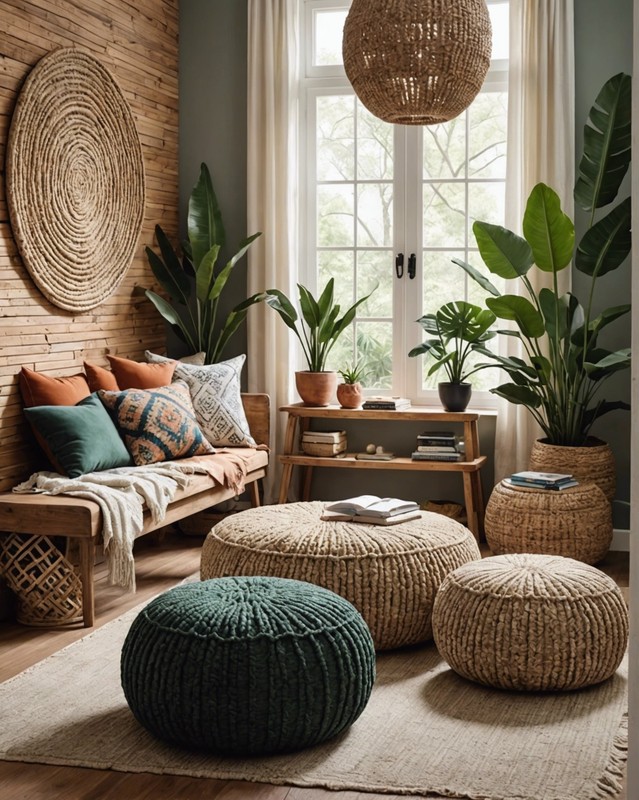 Woven Poufs