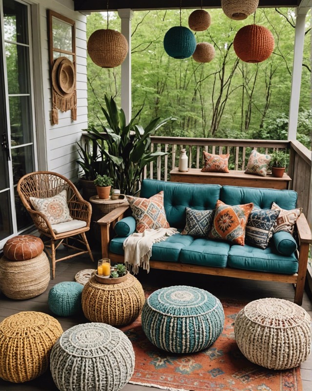 Woven Poufs