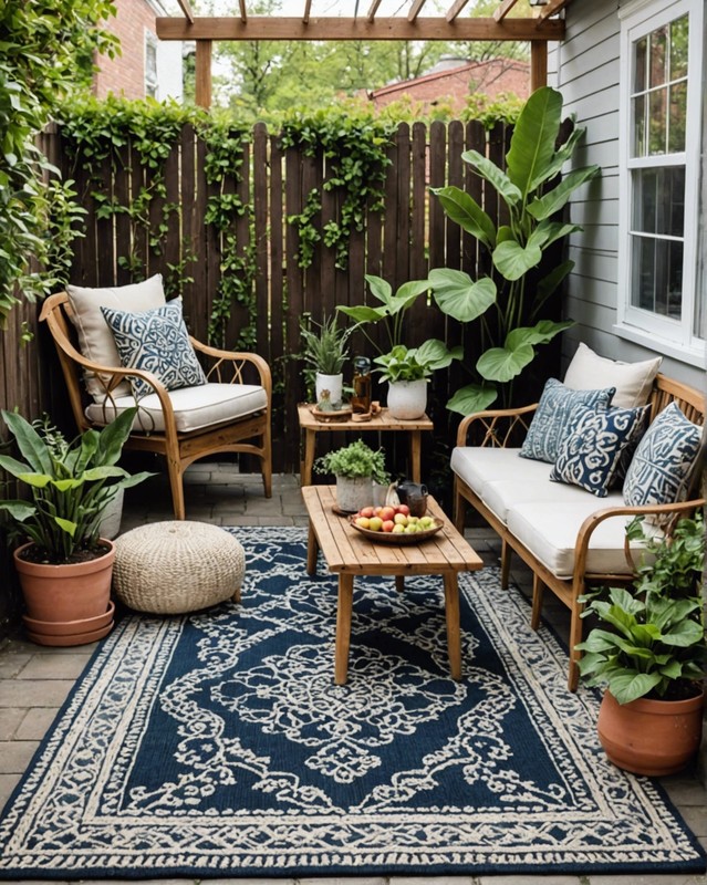Woven Rug Patio